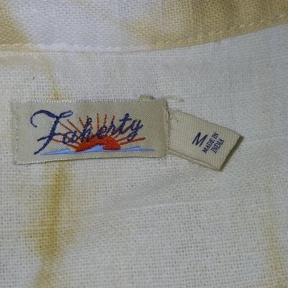 Faherty Vida Tie Dye Trapeze Dress in Maple Sugar - Picture 5 of 6